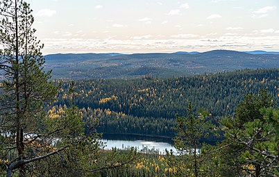 Utsikt mot Trattbergssjön.