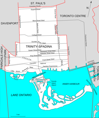 Map of Trinity-Spadina Trinity-Spadina (riding map).png