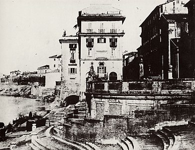 Porto di Ripetta. Fotografi från cirka år 1860.