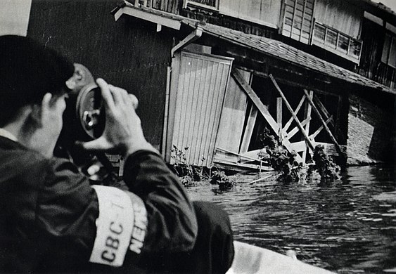 Damage from the Ise-wan Typhoon (Typhoon Vera) in 1959