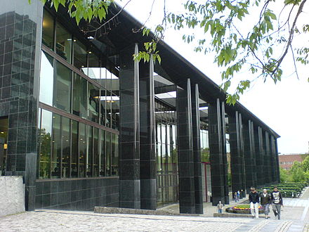 The library building at the Blindern campus, houses the Library of Arts and Social Sciences.