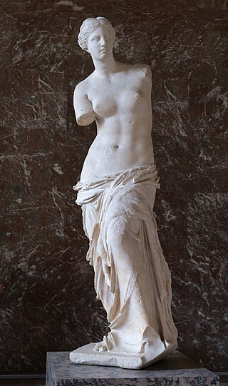 <i>Venus de Milo</i> Ancient Greek marble statue of the goddess Aphrodite