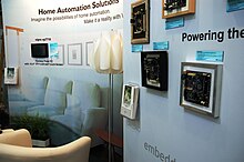 A display at Computex 2008 showing a home automation system and embedded boards VIA Booth Computex 2008 (15).jpg