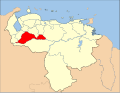 Spanish: Localización del Estado Barinas