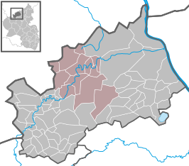 Kaart van Verbandsgemeinde Altenahr
