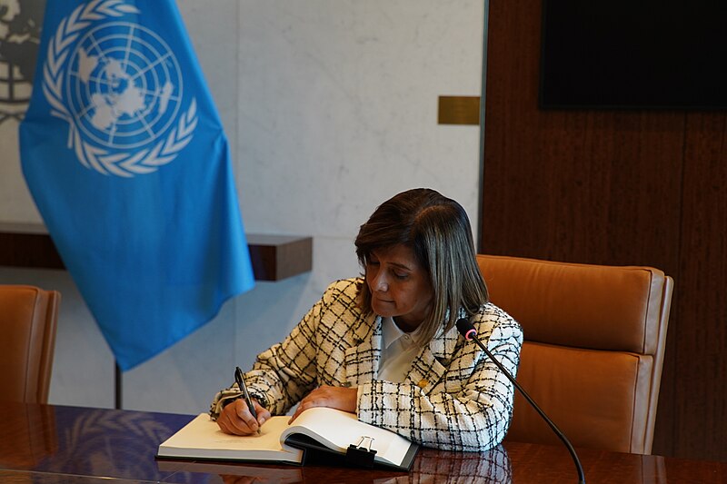 File:Vicepresidenta de Guatemala Karin Herrera junto con António Guterres, Secretario General de la Organización de las Naciones Unidas en Guatemala, 11 Marzo 2024 - 22.jpg