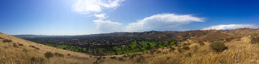 Panoramic view of Simi Valley from Las Llajas Canyon in the northeastern end of town. View-of-Simi-Valley-from-Las-Llajas-Canyon.jpg