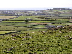 Image 9The view northwest from Carn Brea, Penwith (from Geography of Cornwall)