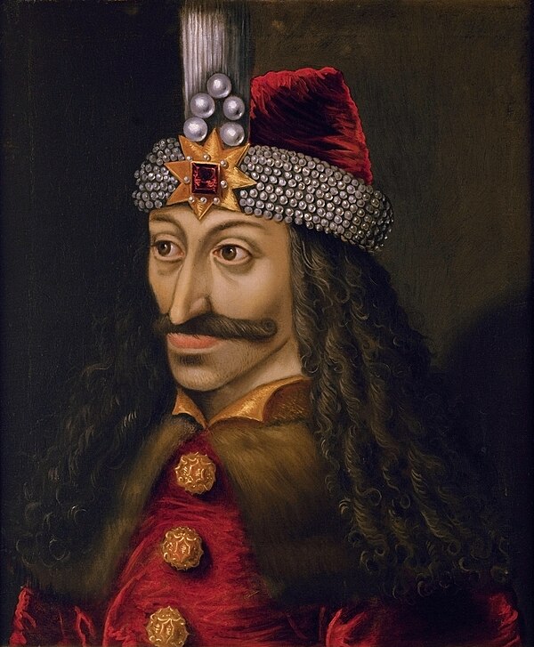 Ambras Castle portrait of Vlad III (c. 1560), reputedly a copy of an original made during his lifetime