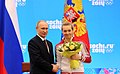 Vladimir Putin and Olga Zaitseva 24 February 2014.jpeg
