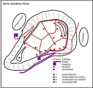 Map of the Vollrather Höhe