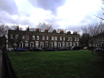 Walcot Square was, like most of Kennington's 19th-century development, built in the gaps between main roads.