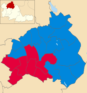 Walsall UK local election 2022 map.svg