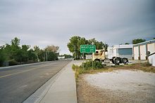 City limits Wheatland, WY city limits sign.jpg