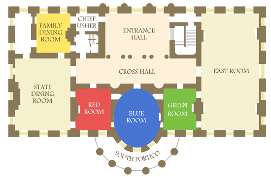 Datei White House State Floor Svg Wikipedia