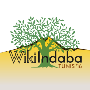 WikiIndaba2018 Tunisia white v2 colors.svg
