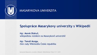 Spolupráce Masarykovy univerzity s Wikipedií