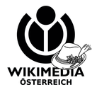 Wikimedia Österreich logo black mit Hut.png