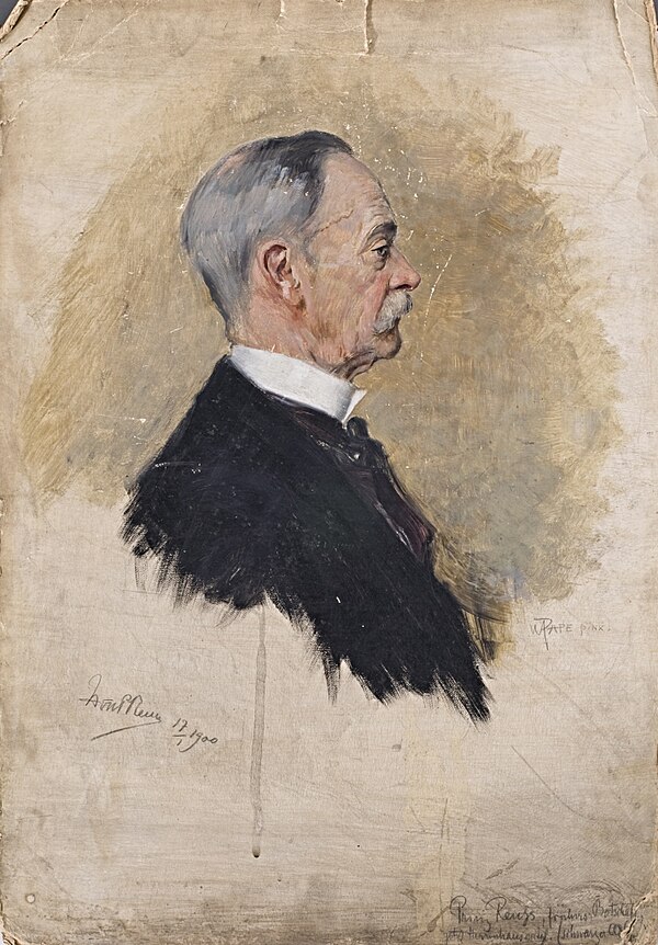 Portrait of Prince Heinrich VII, by William Pape, 1900