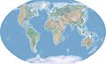 Weltkarte: Winkels Tripel 10° Ost