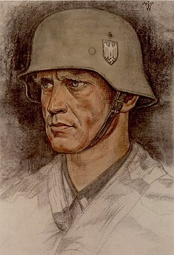 Wolfgang Willrich - Selbstbildnis in Felduniform als Feldwebel, 1941.jpg