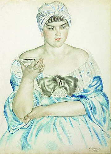 File:Women drinking tea - Kustodiev.jpg