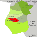 Розташування муніципалітету Сарра у комарці Вальє-де-Айора