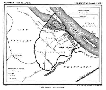 How to get to Zwartewaal with public transit - About the place