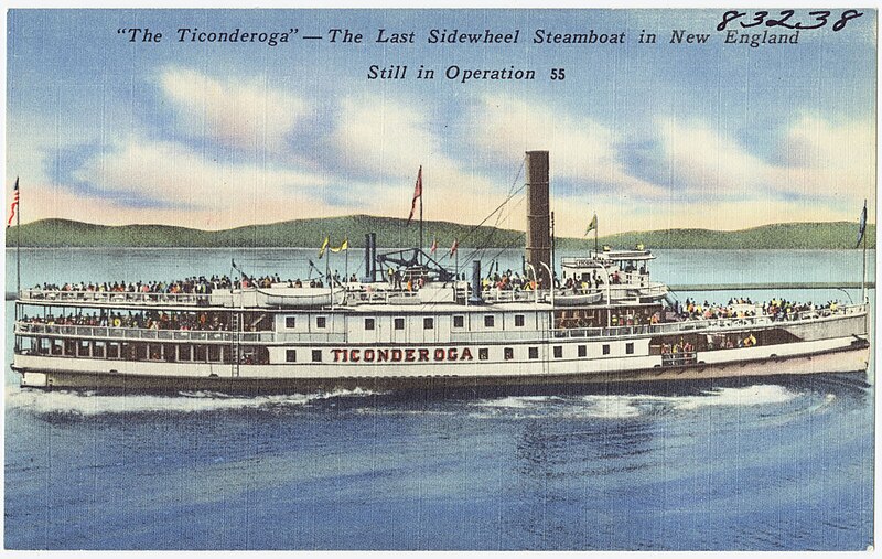 File:"The Ticonderoga" -- the last sidewheel steamboat in New England still in operation.jpg