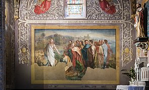 Cathédrale Saint-Alain of Lavaur - Jesus and the apostles fresco by Louis Cazottes