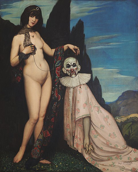 File:Ángel Zárraga - The Woman and the Puppet - 1909.jpg