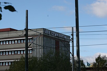 Vägbeskrivningar till Åva Gymnasium med kollektivtrafik