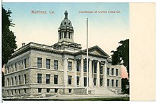 Postcard showing the Contra Costa County Courthouse in 1906.