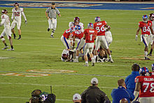 Kansas recovers Virginia Tech's last-ditch onside kick attempt. 08OB Onside Kick recovery.jpg