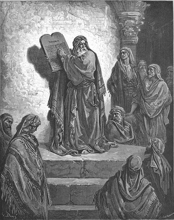 Ezra Reads the Law to the People by Gustave Doré