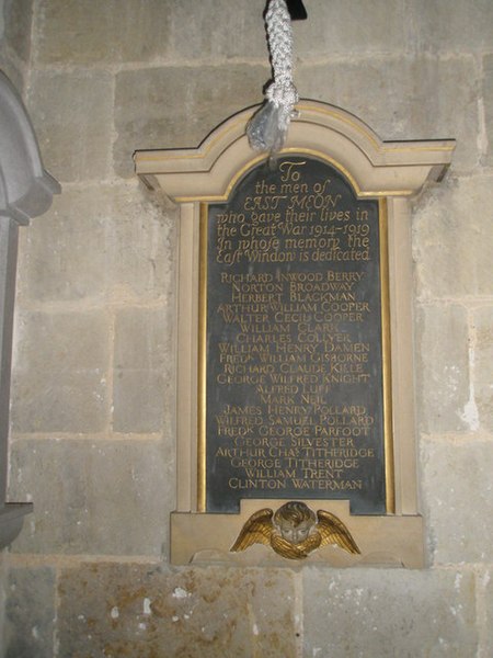 File:1914-1919 memorial within All Saints, East Meon - geograph.org.uk - 1500036.jpg