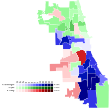 Result map by ward 1983 Chicago mayoral election by ward (D primary).svg