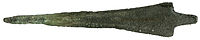 English: Bronze dagger from Medväga in Marka parish. / Svenska: Bronsdolk från Medväga i Marka socken.