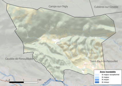 Carte des zones inondables.