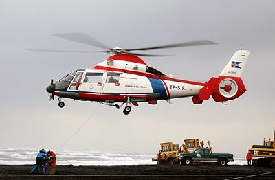 AS.365N utilisé par les garde-côtes islandais.