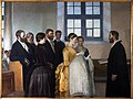 Michael Ancher, En barnedåb, 1883-1888, Ribe Kunstmuseum