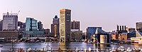 A panoramic view of the Baltimore Inner Harbor.jpg