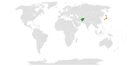 Afghanistan Japan Locator.svg