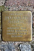 Ahrenshoop, Stolperstein Edla Charlotte Rosenthal (2017-08-16), by Klugschnacker in Wikipedia.jpg