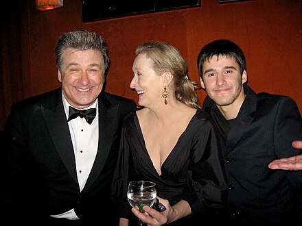 Streep with Alec Baldwin and Josh Wood at the 2009 Screen Actors Guild Awards