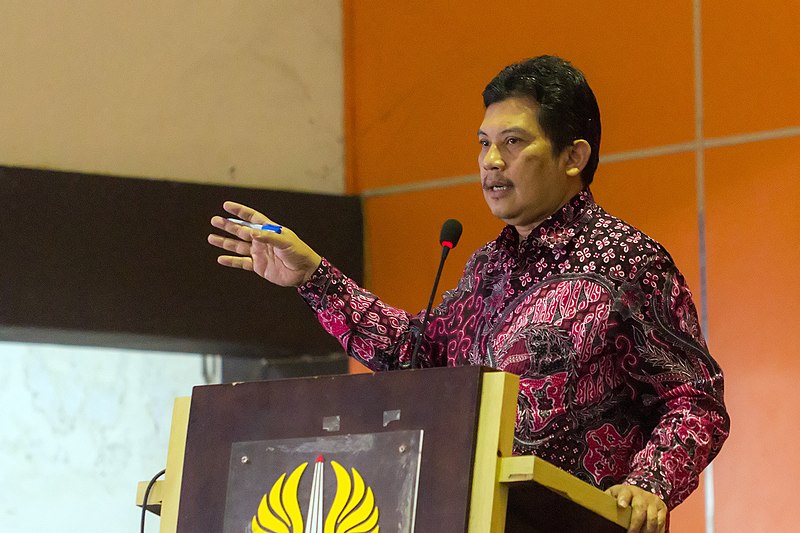 File:Ali Ghufron Mukti delivering opening speech, International Conference on Education, Language, and Literature (ICon-ELite), Surabaya, 2018-07-18 02.jpg