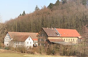 Old castle mill in Nieder-Modau, rebuilt in 1830