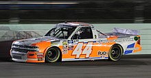 Angela Ruch in the No. 44 at Homestead-Miami Speedway in 2019 Angela Ruch Homestead 2019.jpg