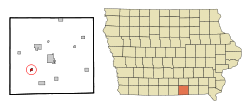 Location of Numa, Iowa