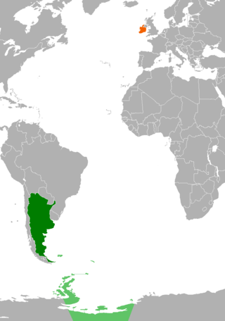 <span class="mw-page-title-main">Argentina–Ireland relations</span> Bilateral relations